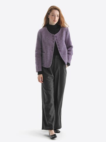 TorWeit Strickjacke 'Wool-Blend Coat Short'‌‌‌‌‌‌‌‌‌ in Lila