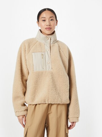 Cotton On Athletic fleece jacket 'EXPLORER' in Beige: front