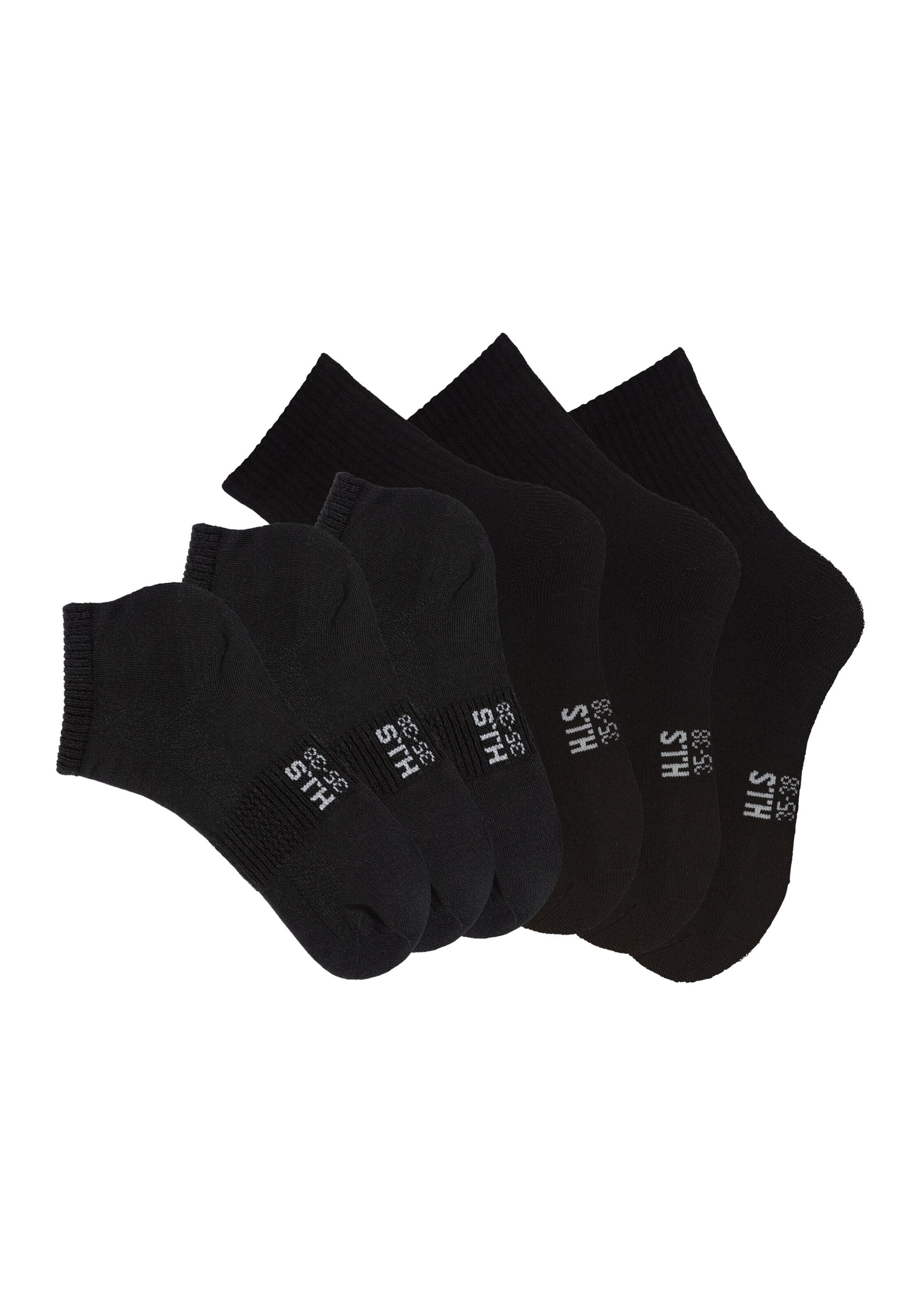 H.I.S Socks in Black: front