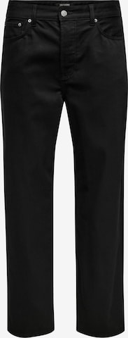 juoda Only & Sons Laisvas Džinsai 'ONSFade': priekis