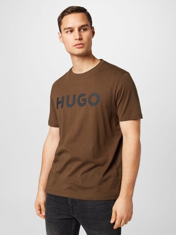 HUGO Red Bluser & t-shirts 'Dulivio' i brun: forside