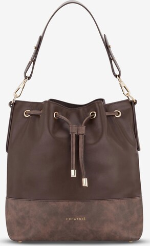 Expatrié Pouch 'Sarah Medium' in Brown: front