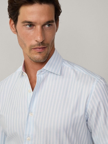 Hackett London Slim Fit Hemd in Blau