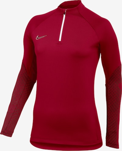 NIKE Sportsweatshirt 'Strike' in rot / dunkelrot / weiß, Produktansicht
