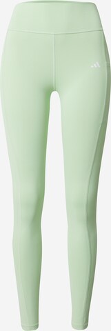 ADIDAS PERFORMANCE Skinny Fit Спортен панталон 'Optime Full-length' в зелено: отпред