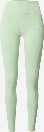 Pantaloni sport 'Optime Full-length' ADIDAS PERFORMANCE pe verde mentă / alb, Vizualizare produs