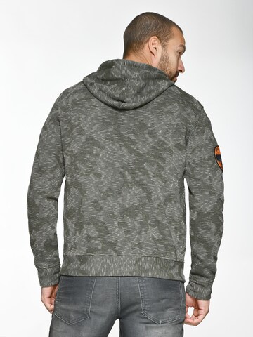 TOP GUN Sweat jacket in Green