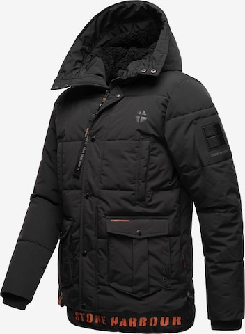 STONE HARBOUR Winter jacket 'Admaroo' in Black