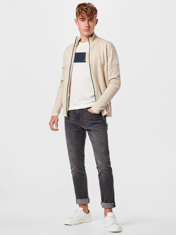 JACK & JONES Strickjacke 'JCOGRADY' in Beige