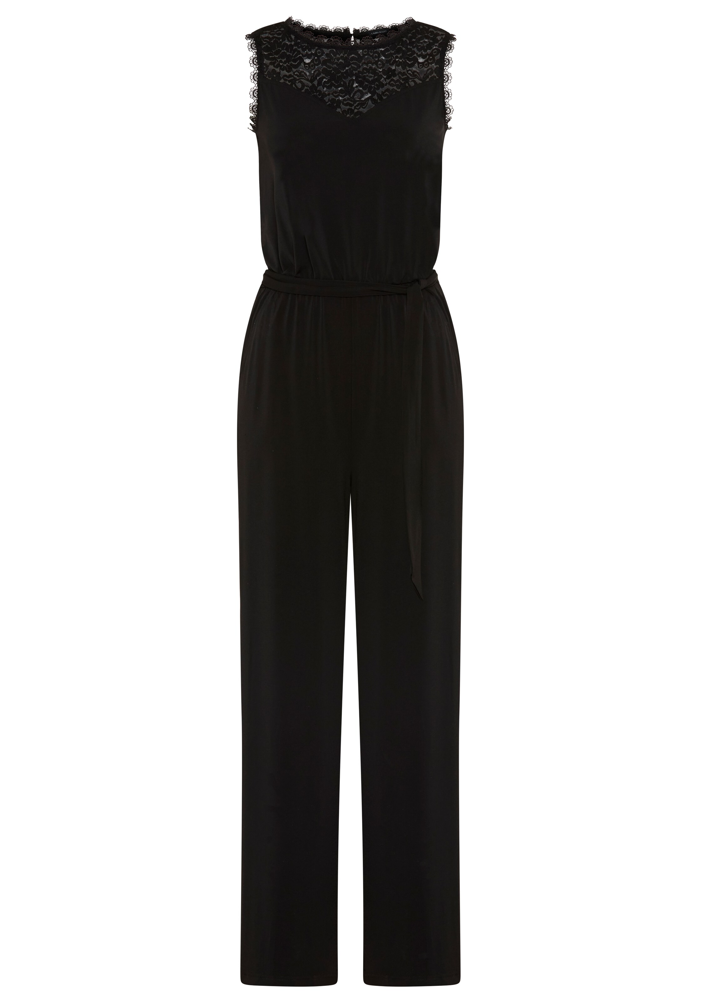 LAURA SCOTT Jumpsuit in Black: front