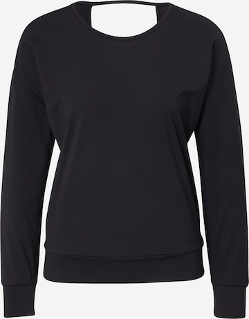 4F Sportief sweatshirt in Zwart: voorkant