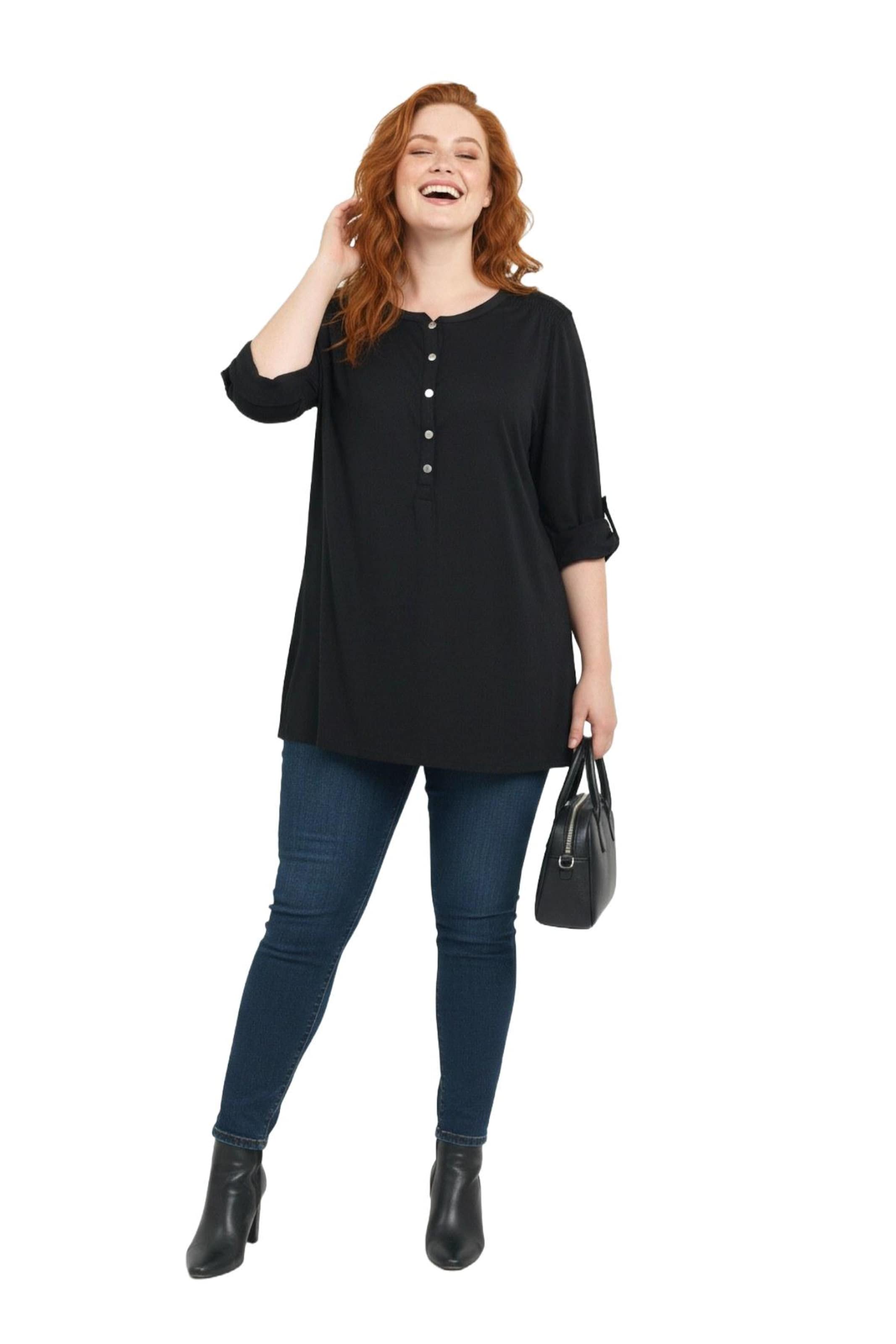 Shape Of You Blouse in Black