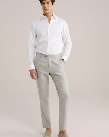 van Gils - Ajuste estrecho Camisa de negocios en blanco