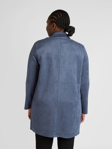 ONLY Carmakoma Between-Seasons Coat 'JOLINE' in Blue