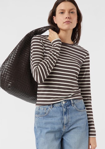 COMMA T-shirt i brun