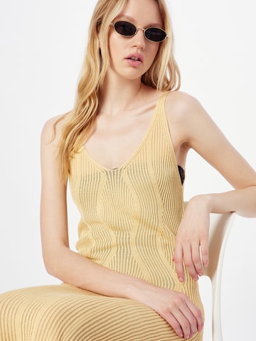 SECOND FEMALE Knitted dress 'Amalfi' in Gold