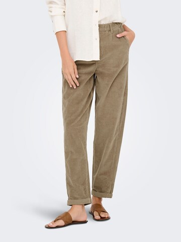 ONLY Regular Broek 'ONLFLORA' in Bruin: voorkant