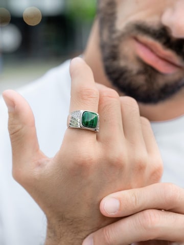 GT Collection Ring  'MALACHITE' in Silber