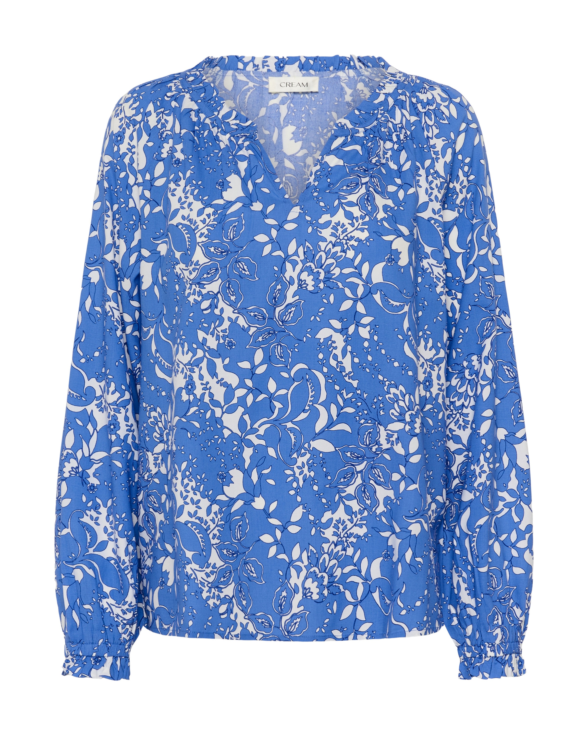 Cream Blouse 'CRTiah' in Blauw: voorkant