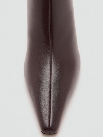 MANGO Къси ботуши 'Katerina' в кафяво