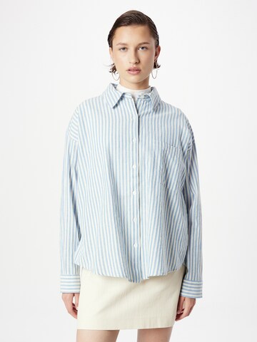 NLY by Nelly Blouse in Blauw: voorkant