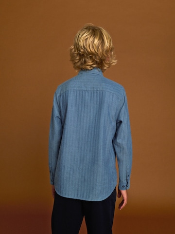 Next Regular fit Button up shirt in Blue