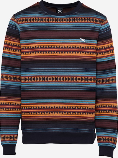 Iriedaily Sweatshirt 'Vintachi' in navy / hellblau / orange / weinrot / schwarz, Produktansicht