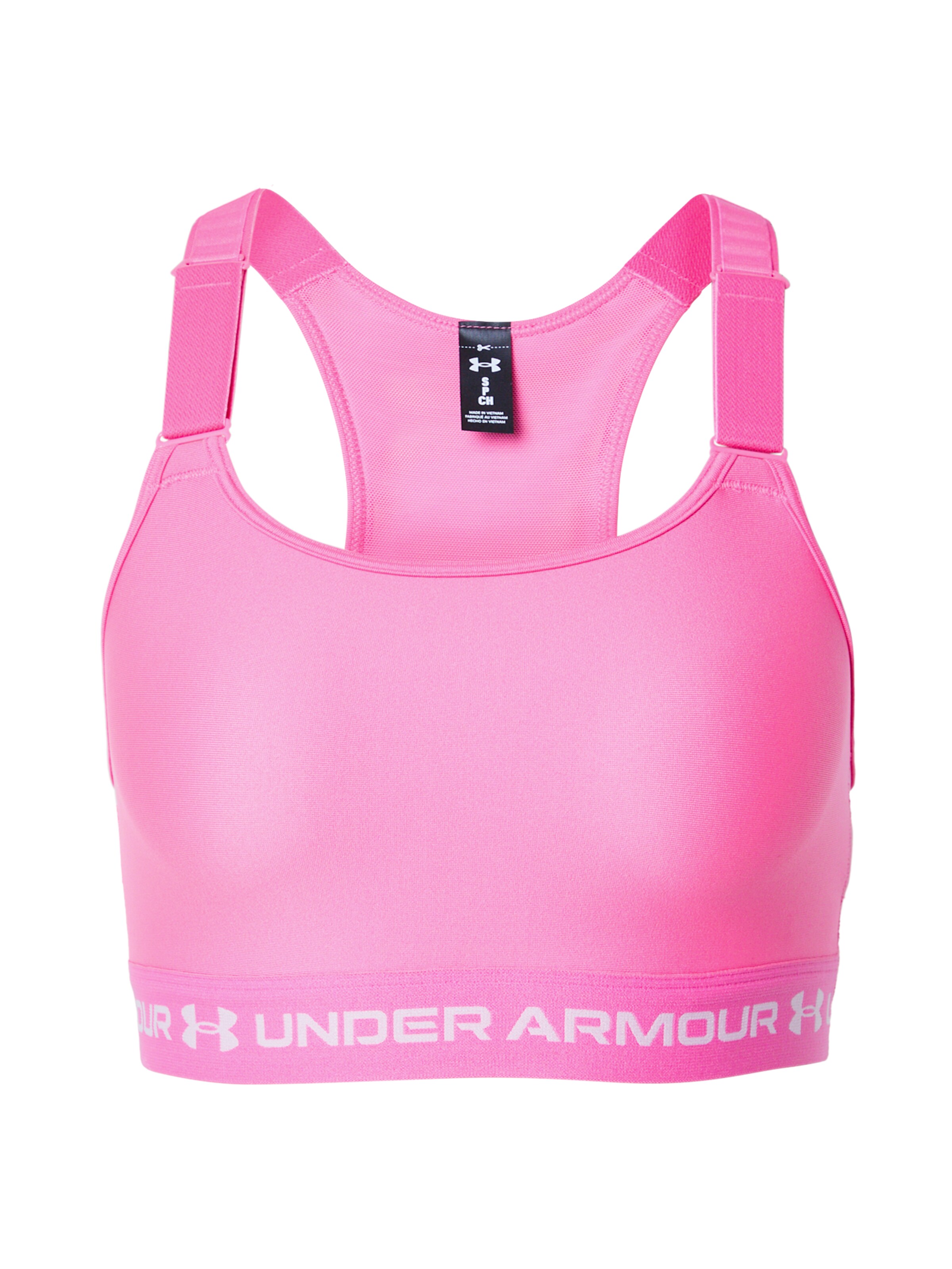 UNDER ARMOUR Sport-BH in XS in pink / weiß, Produktansicht