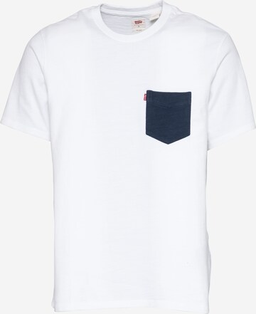 LEVI'S ® Shirt 'Relaxed Fit Pocket Tee' in Wit: voorkant