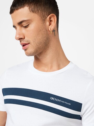 TOM TAILOR DENIM T-Shirt in Weiß