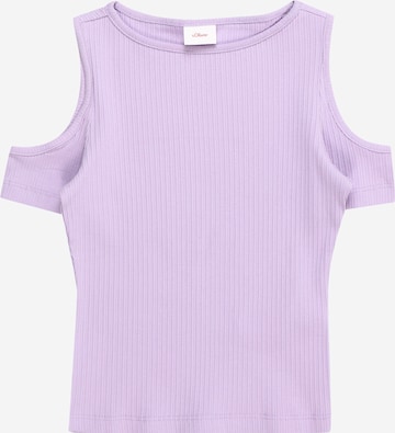 T-Shirt s.Oliver en violet : devant