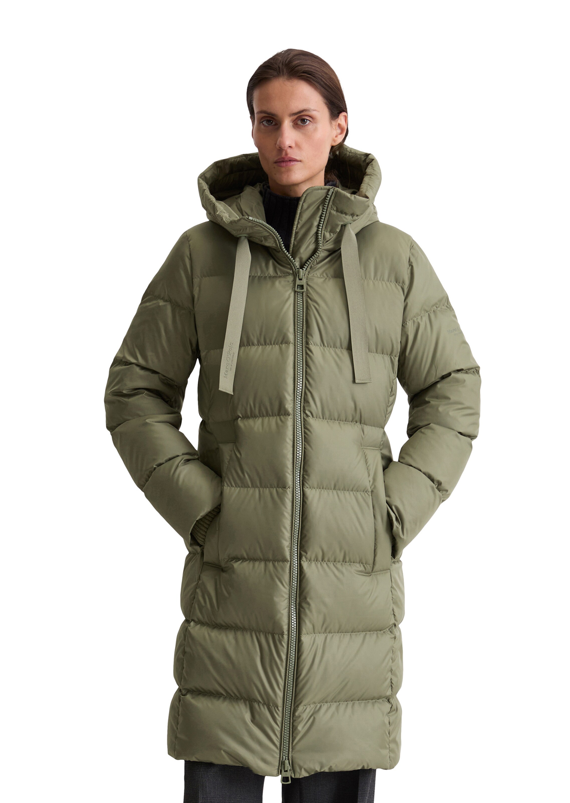 Marc O'Polo Winter Coat in Green: front