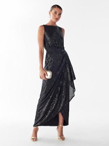 BWLDR Βραδινό φόρεμα 'Dewan' σε μαύρο: μπροστά