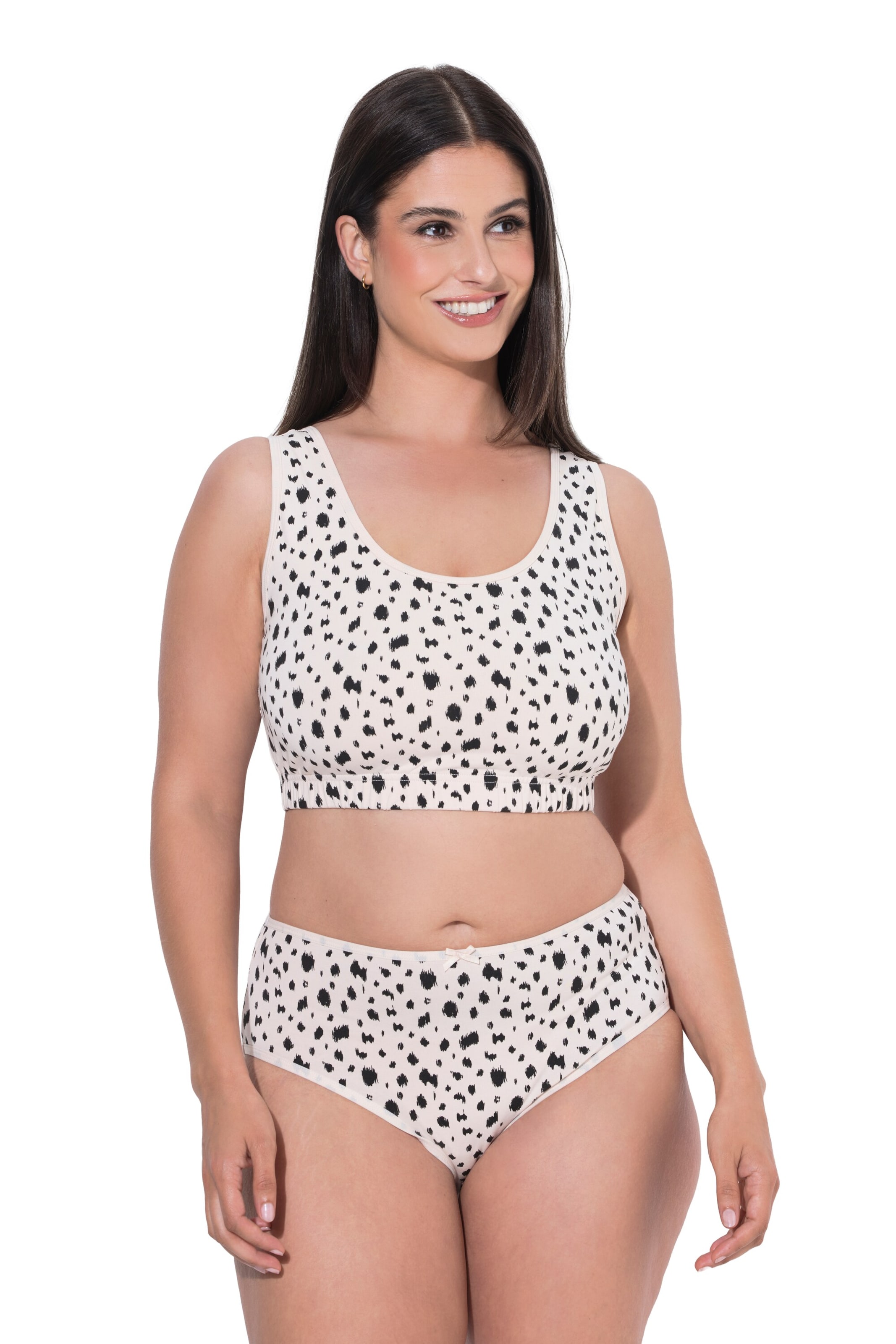 Ulla Popken Bustier BH in Roze: voorkant