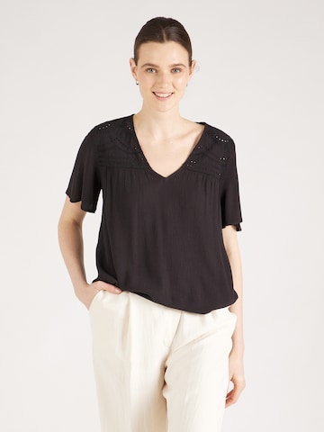 VILA - Blusa 'MESA' em preto: frente