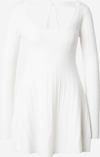 HOLLISTER Pletena haljina u bijela, Pregled proizvoda