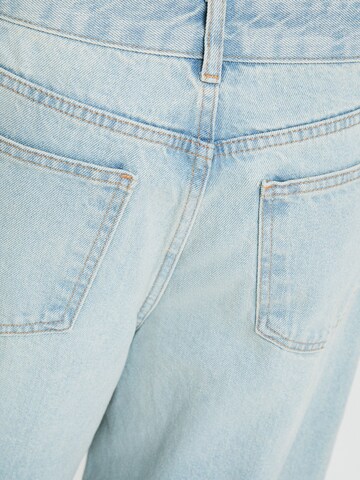 Wide Leg Jean Bershka en bleu