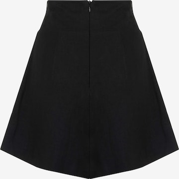 Wide leg Pantaloni con pieghe di NOCTURNE in nero