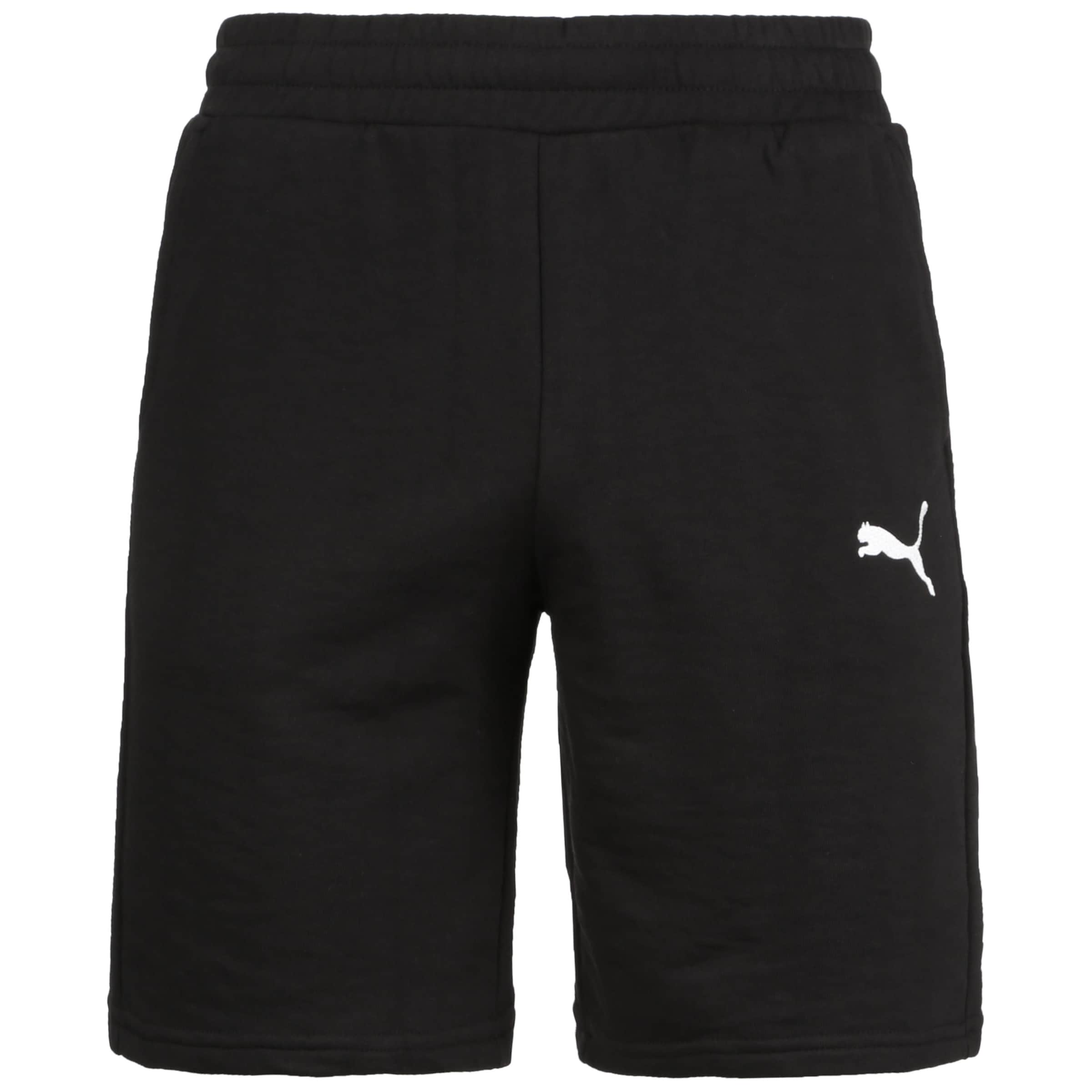 Loosefit Pantalon de sport 'Team Goal 23' PUMA en noir : devant