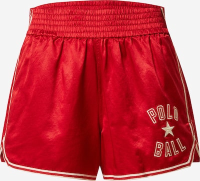 Polo Ralph Lauren Püksid 'RALLY' Kuld / punane / valge, Tootevaade