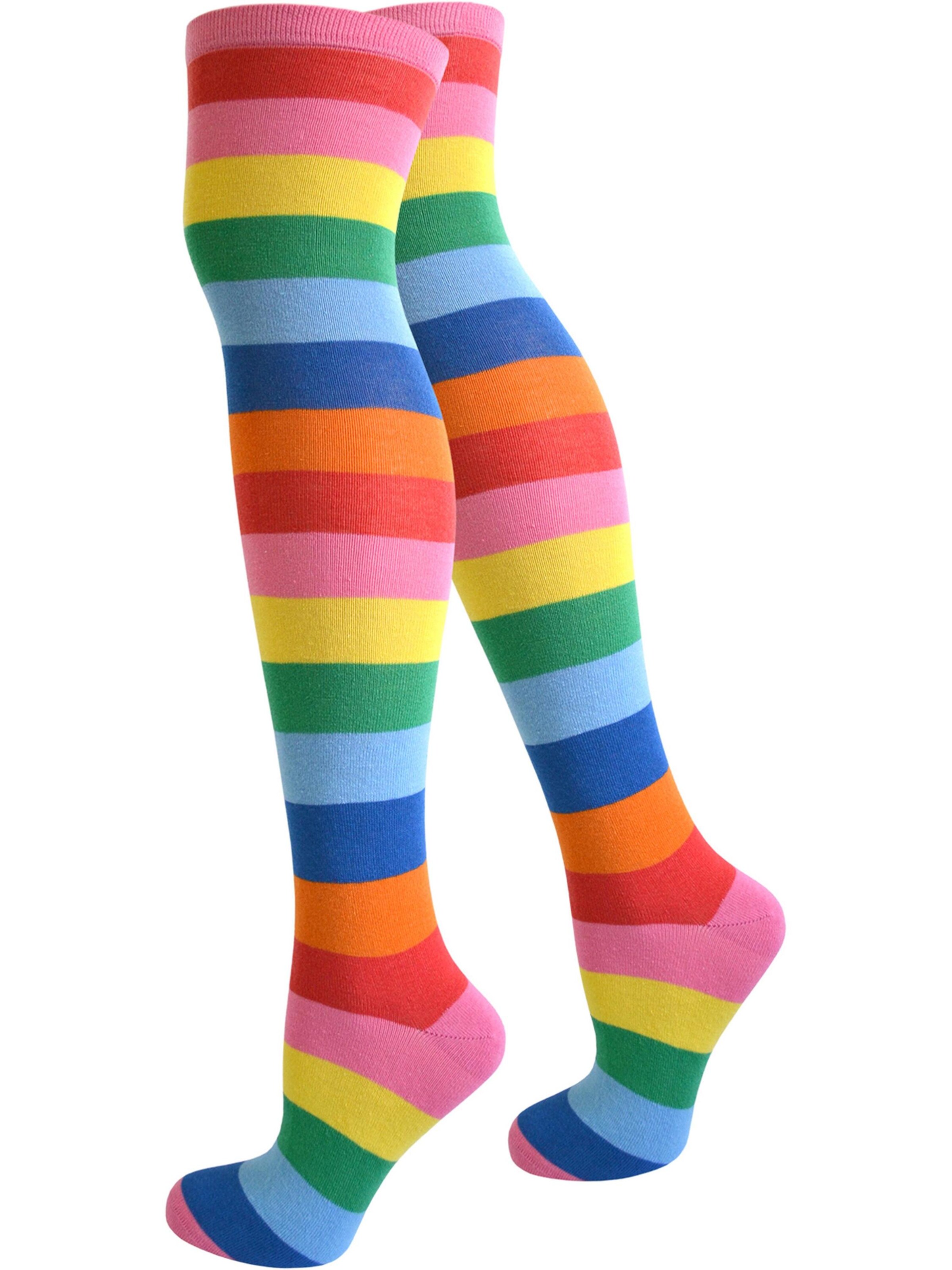 normani Overknee kousen in Gemengde kleuren: voorkant