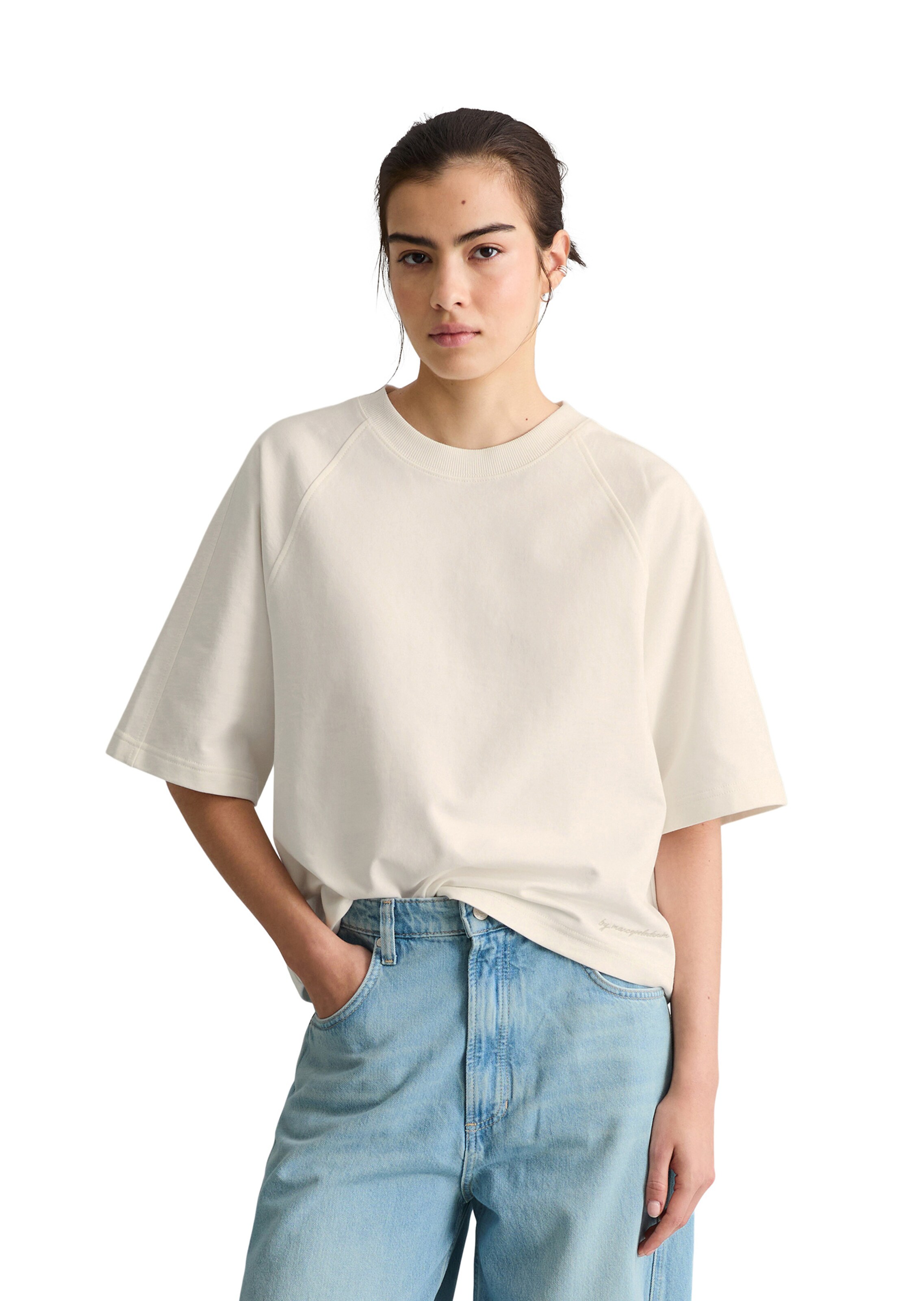 Marc O'Polo DENIM Sweatshirt in Wit: voorkant