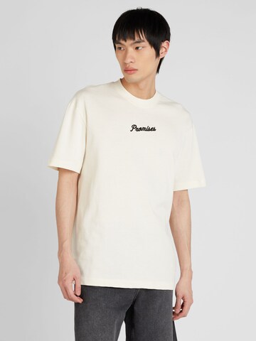 T-Shirt TOPMAN en beige : devant