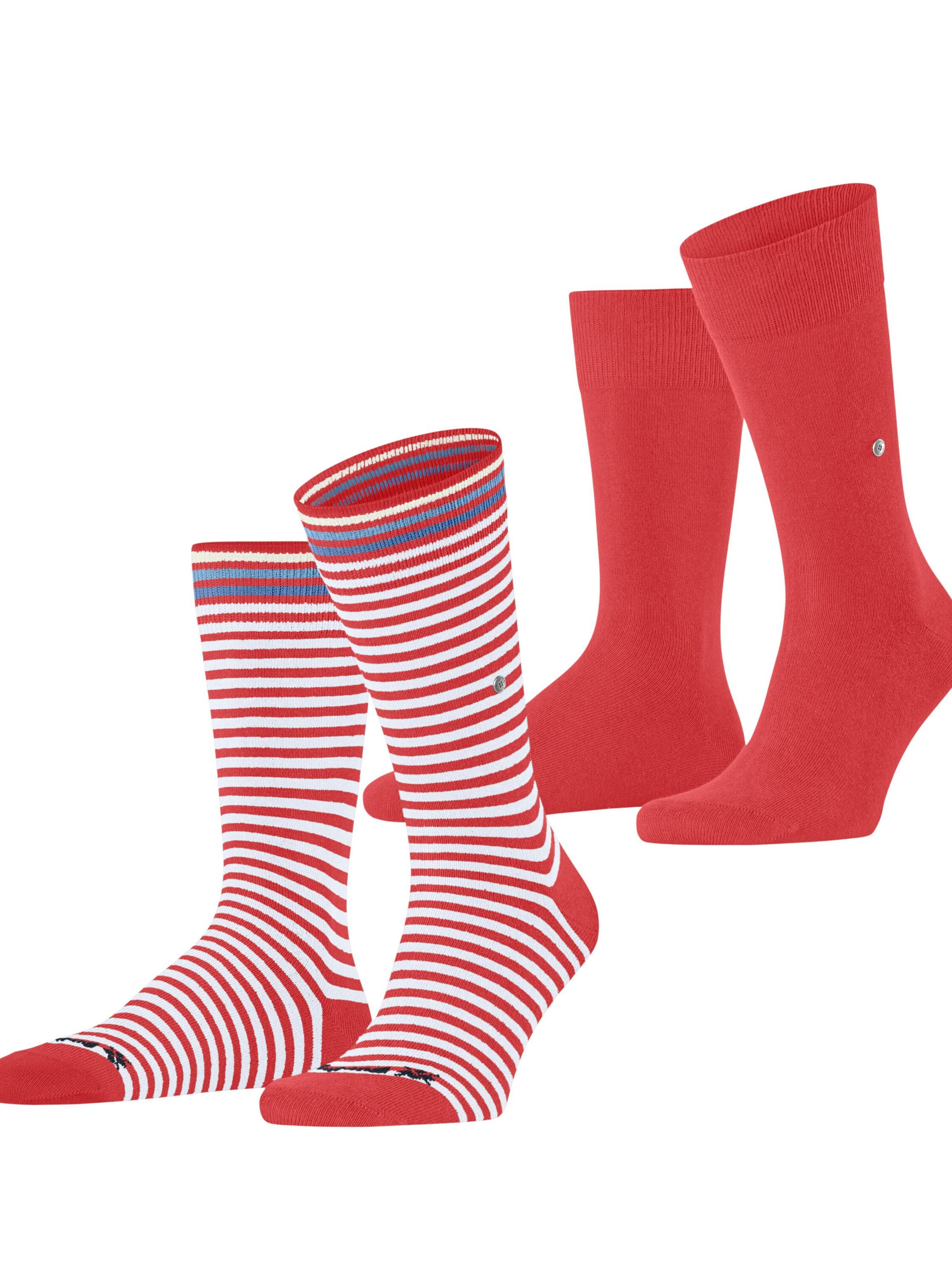 BURLINGTON Socks 'Everyday Stripe 2-Pack' in Pink: front