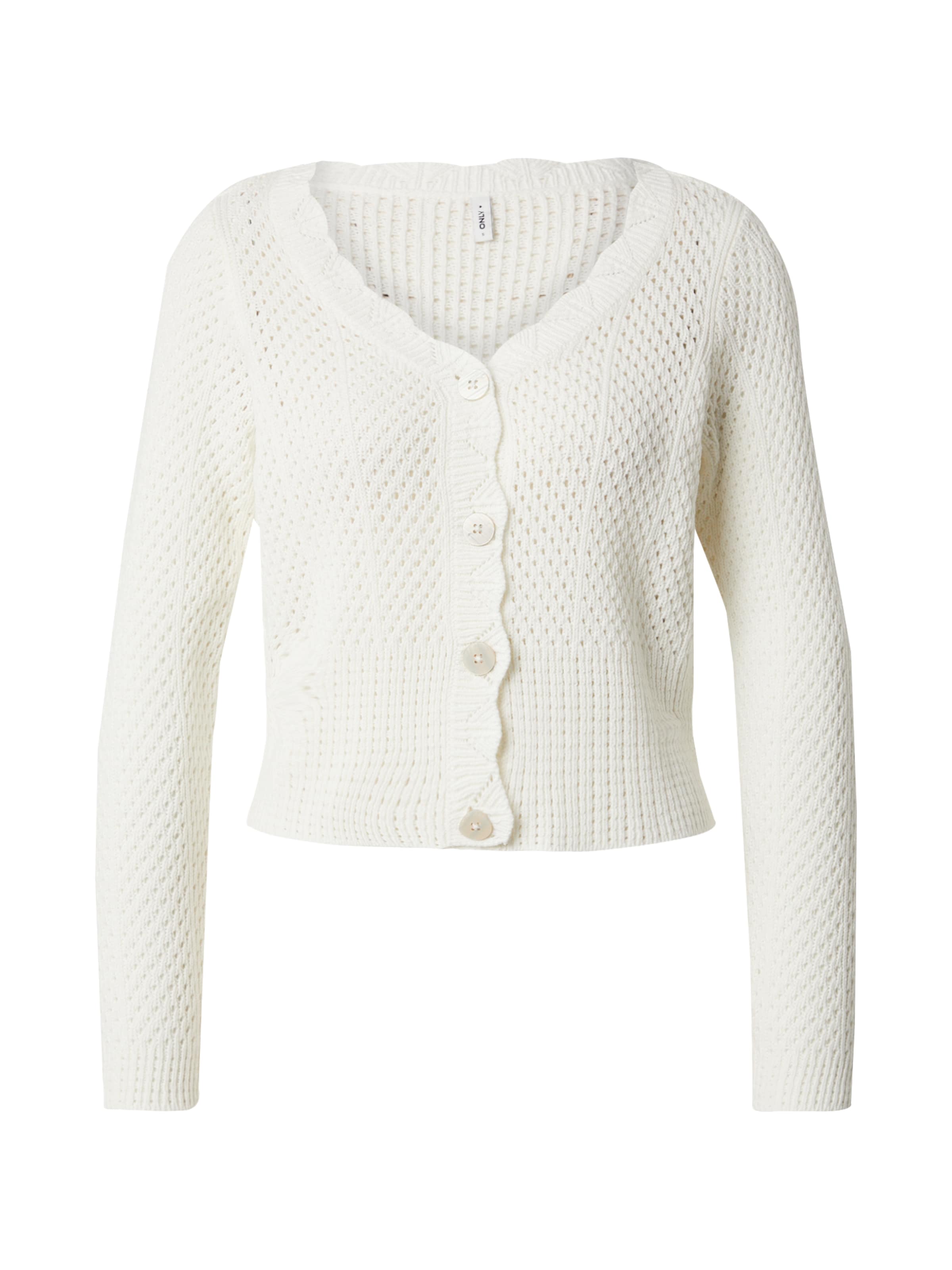 Cardigan 'ONLRoselia' ONLY en blanc : devant