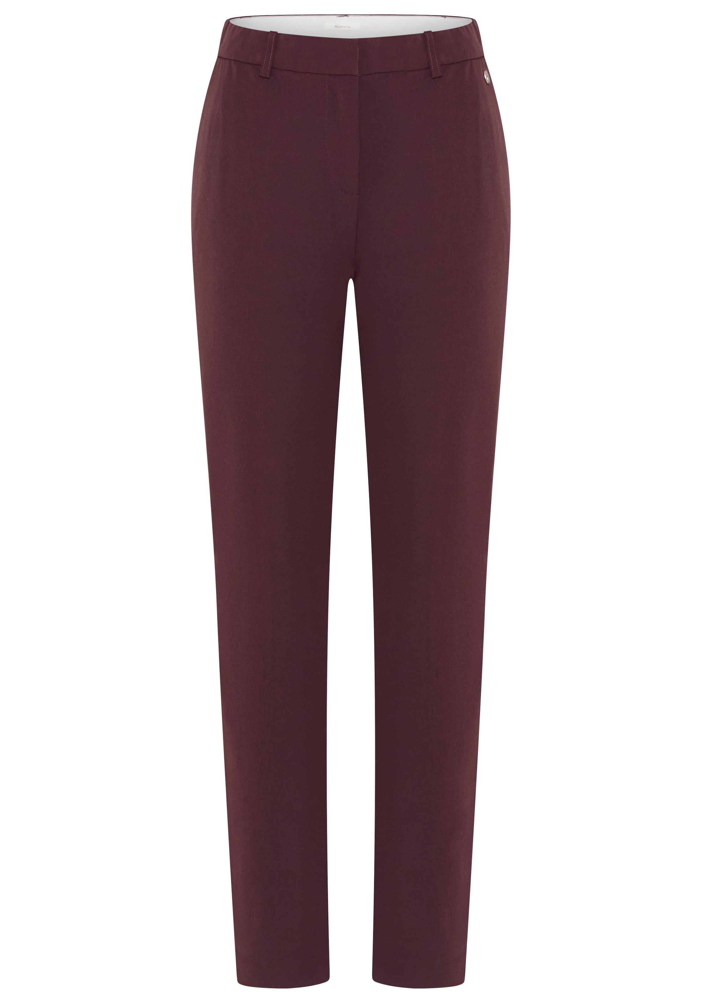 Tamaris Pleated Pants in Red: front