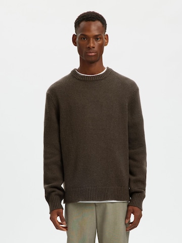 SELECTED - Jersey 'SLHCody' en marrón: frente