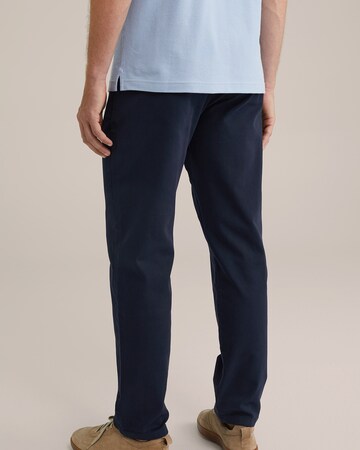 WE Fashion Úzky strih Chino nohavice - Modrá