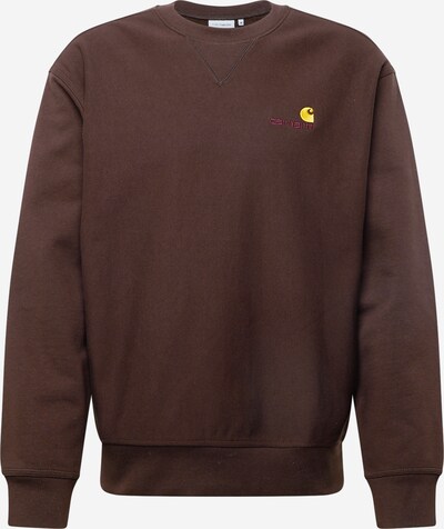 Carhartt WIP Sweatshirt 'American Script' in Chocolate, Item view