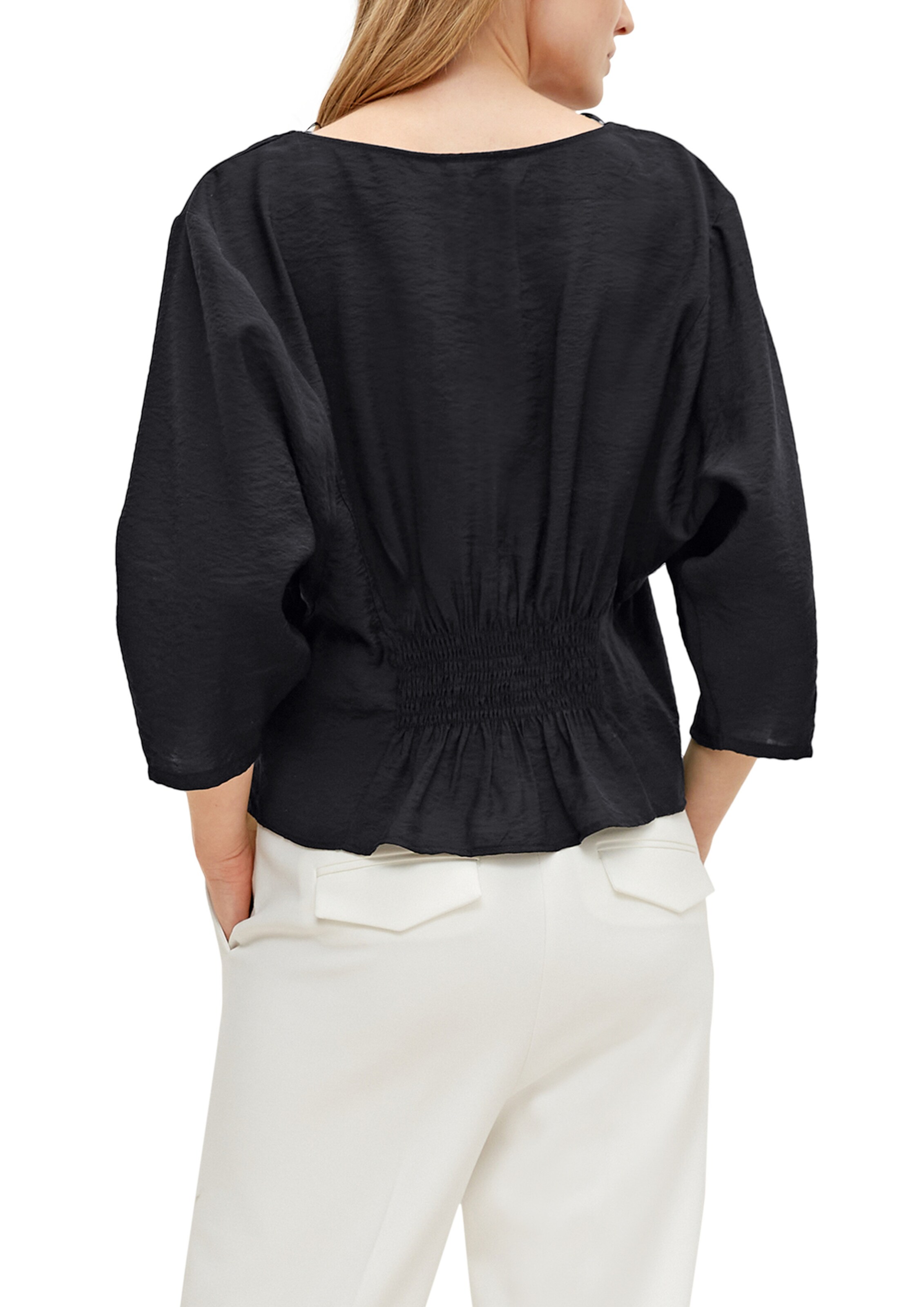 COMMA Blouse in Zwart